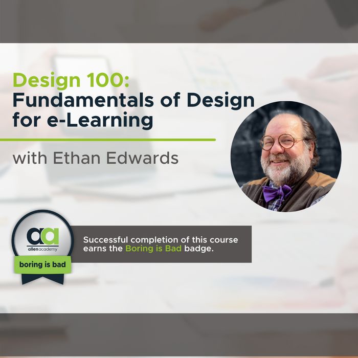 Design 100: Fundamentals of Design for e-Learning
