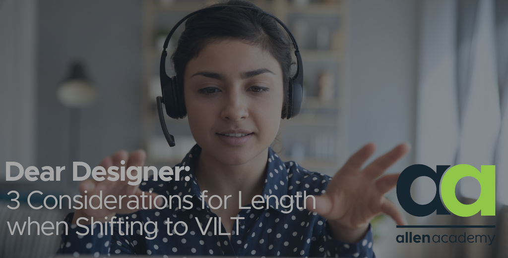 Dear Designer: 3 Considerations for Length When Shifting to VILT