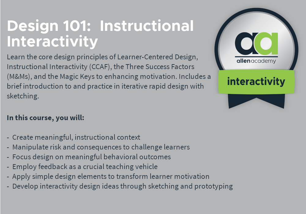 ACIP: e-Learning Instructional Design & Development Program - Allen Academy